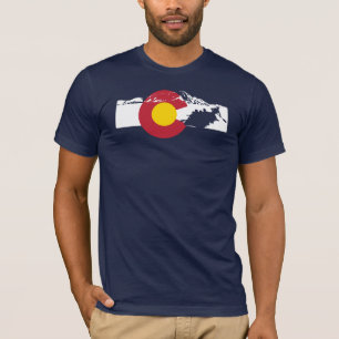 Camiseta de la bandera de Colorado - el