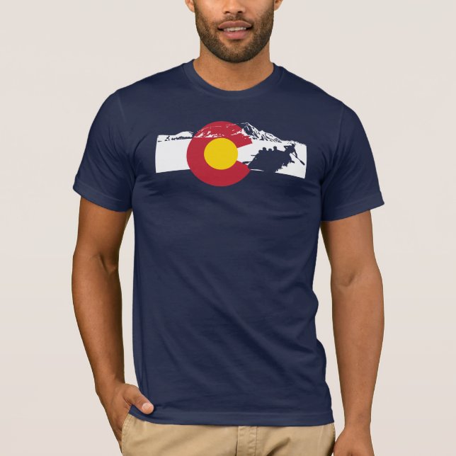 Camiseta de la bandera de Colorado - el (Anverso)
