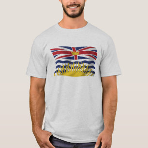 Camiseta de la bandera de Columbia Británica