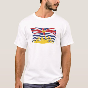 Camiseta de la bandera de Columbia Británica