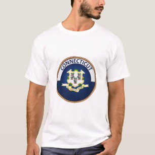 Camiseta de la bandera de Connecticut
