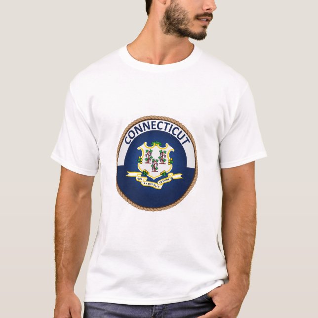 Camiseta de la bandera de Connecticut (Anverso)