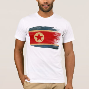 Camiseta de la bandera de Corea del Norte