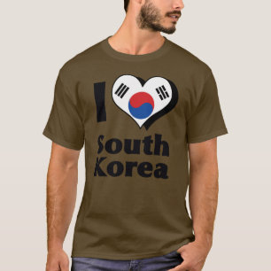 Camiseta de la bandera de Corea del Sur que amo