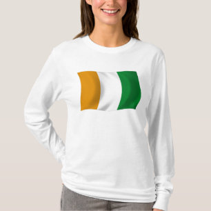 Camiseta de la bandera de Costa de Marfil