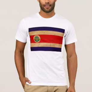 Camiseta de la bandera de Costa Rica