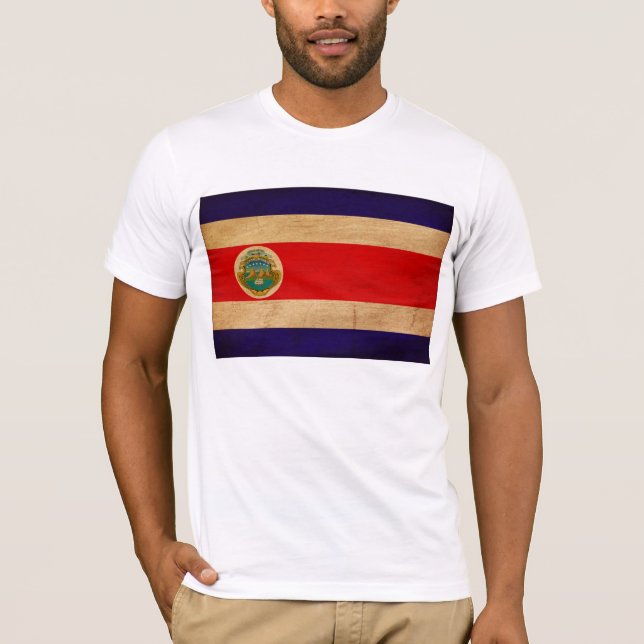 Camiseta de la bandera de Costa Rica (Anverso)