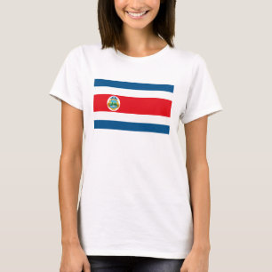 Camiseta de la bandera de Costa Rica