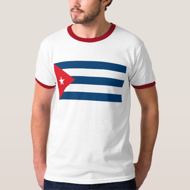 Camiseta de la bandera de Cuba (Anverso)