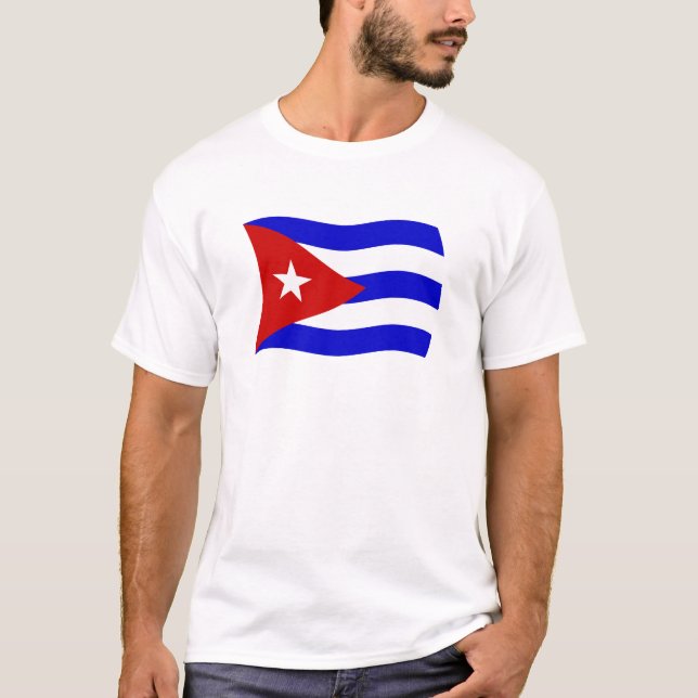 Camiseta de la bandera de Cuba (Anverso)