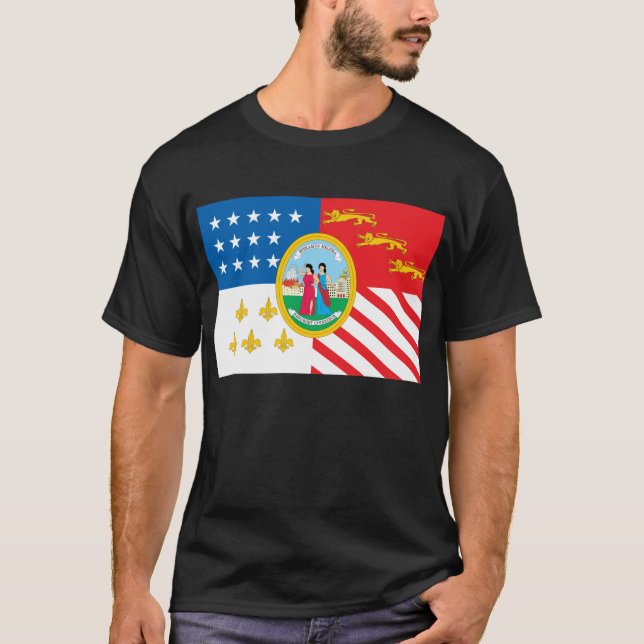 Camiseta de la bandera de Detroit (Anverso)