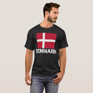 Camiseta de la bandera de Dinamarca para los