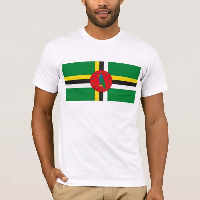 Camiseta de la bandera de Dominica (Anverso)