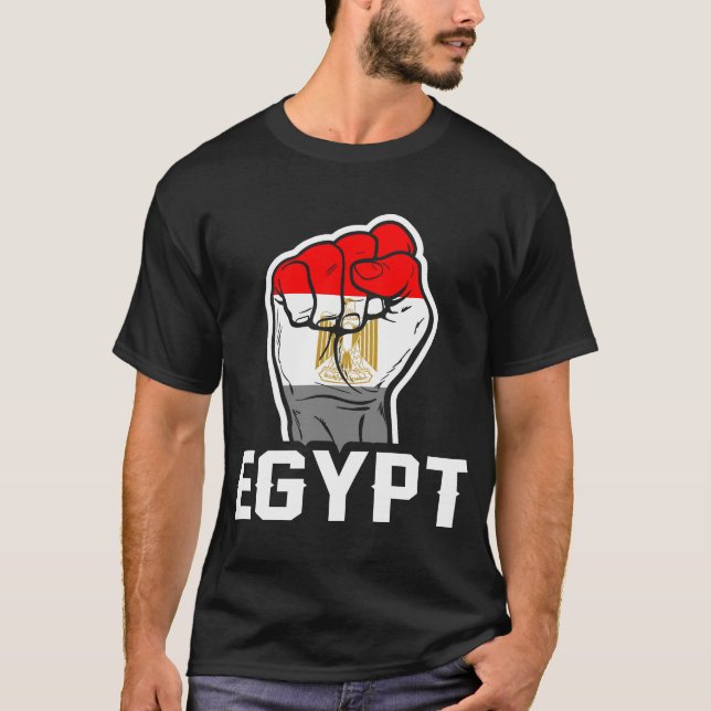 Camiseta de la bandera de Egipto (Anverso)