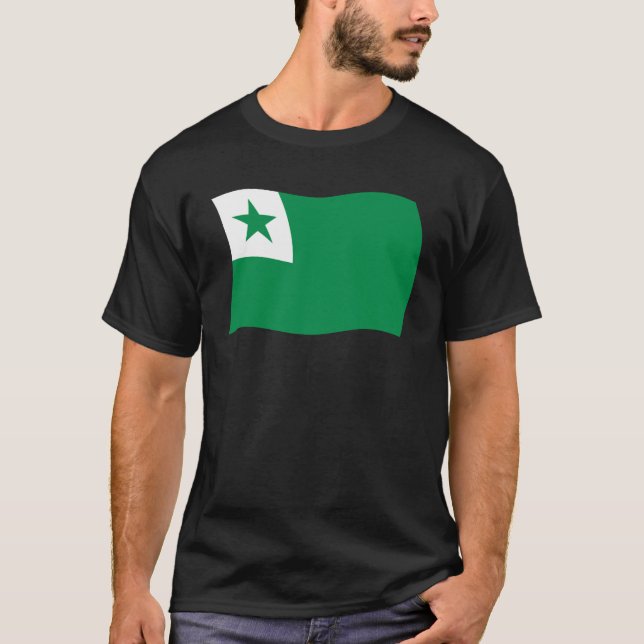 Camiseta de la bandera de Esperanto (Anverso)