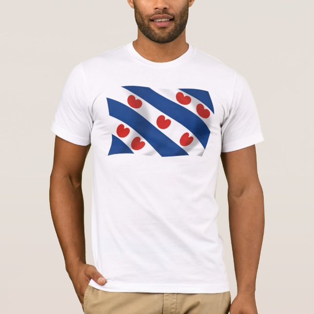 Camiseta de la bandera de Frisia (Anverso)