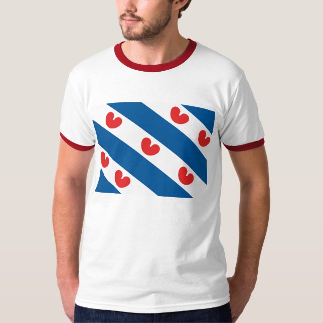 Camiseta de la bandera de Frisia (Anverso)
