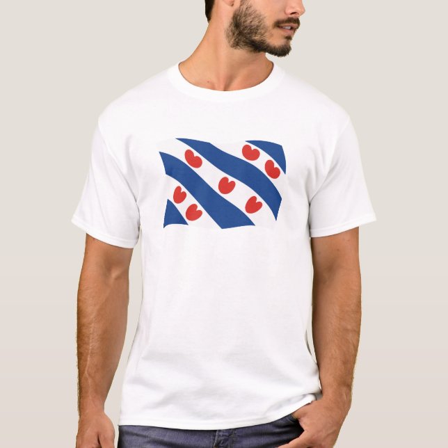 Camiseta de la bandera de Frisia (Anverso)