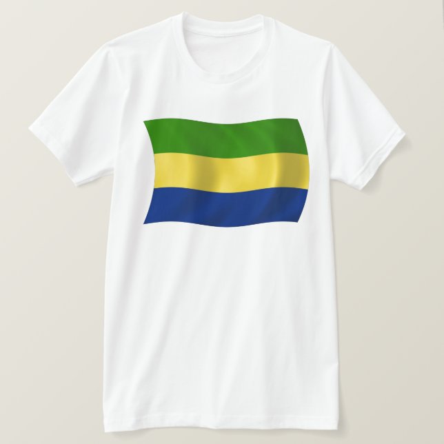 Camiseta de la bandera de Gabón (Anverso del diseño)