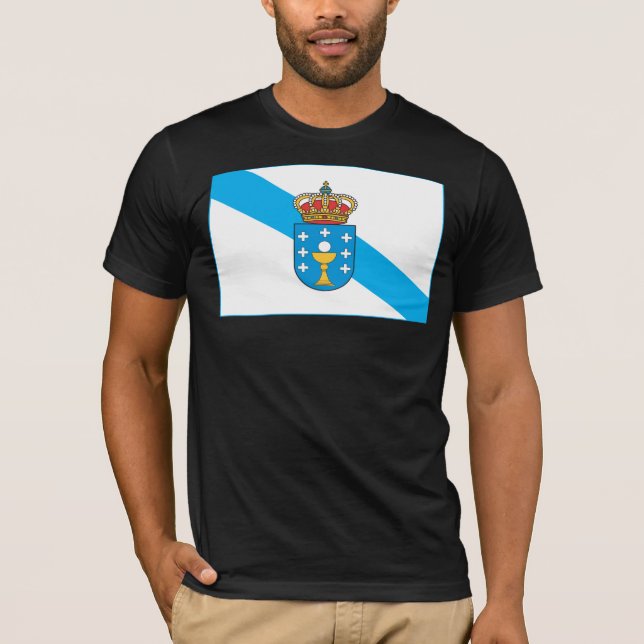Camiseta de la bandera de Galicia (Anverso)