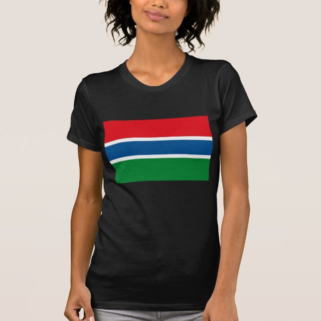 Camiseta de la bandera de Gambia (Anverso)