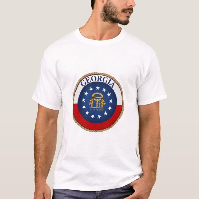 Camiseta de la bandera de Georgia (Anverso)