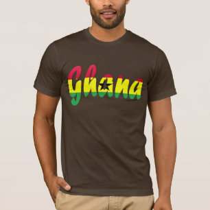 Camiseta de la bandera de Ghana