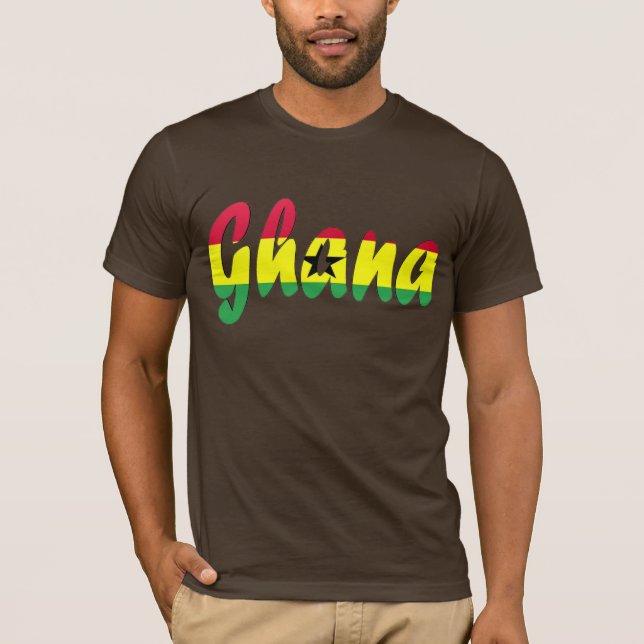 Camiseta de la bandera de Ghana (Anverso)