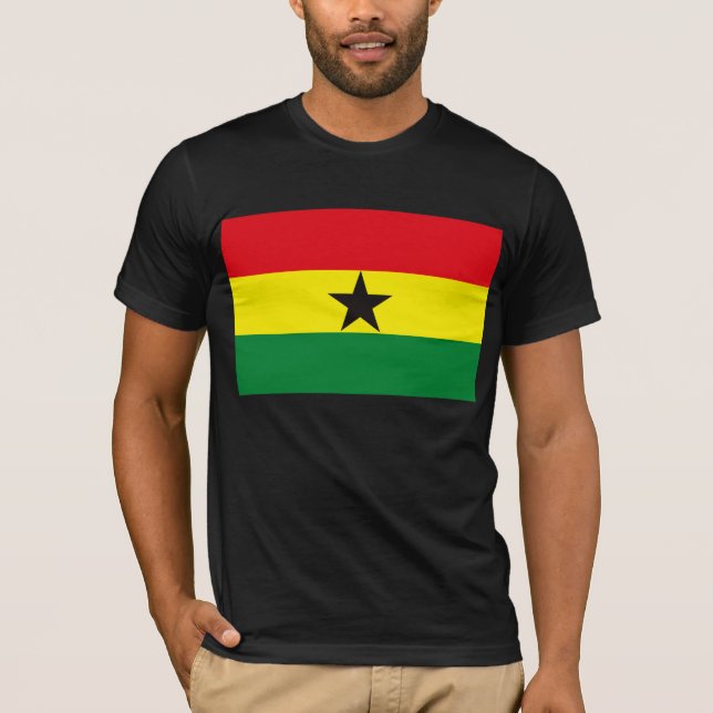 Camiseta de la bandera de Ghana (Anverso)