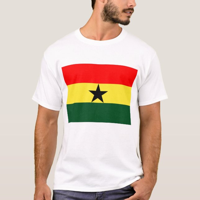 Camiseta de la bandera de Ghana (Anverso)