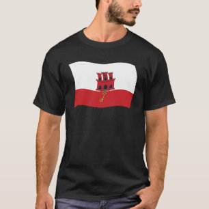 Camiseta de la bandera de Gibraltar