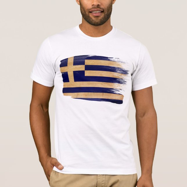 Camiseta de la bandera de Grecia (Anverso)