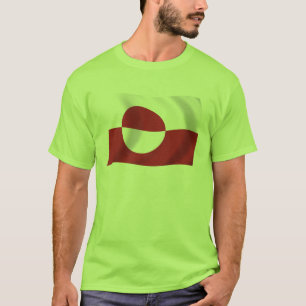 Camiseta de la bandera de Groenlandia