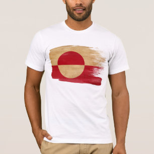 Camiseta de la bandera de Groenlandia
