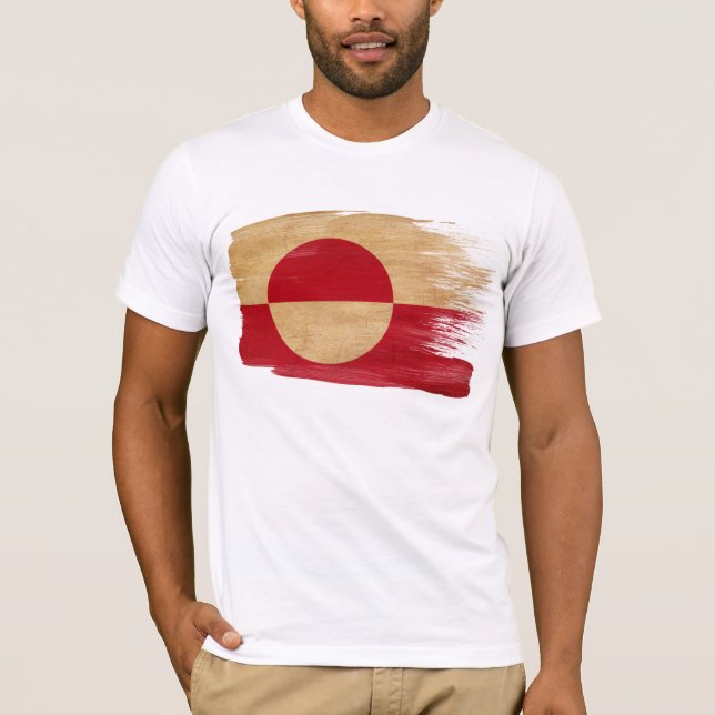 Camiseta de la bandera de Groenlandia (Anverso)