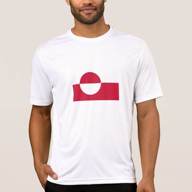 Camiseta de la bandera de Groenlandia (Anverso)