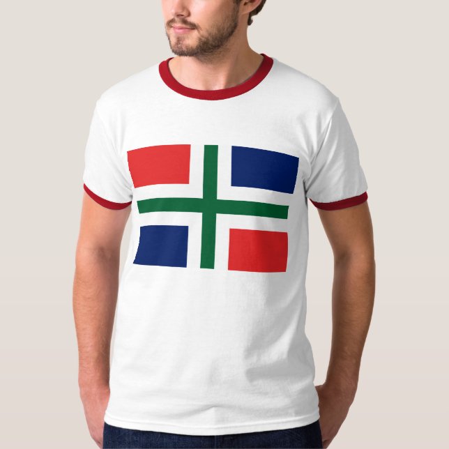 Camiseta de la bandera de Groninga (Anverso)