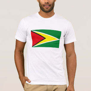 Camiseta de la bandera de Guyana