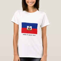 Camiseta de la bandera de Haití