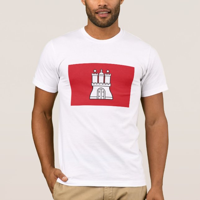 Camiseta de la bandera de Hamburgo (Anverso)
