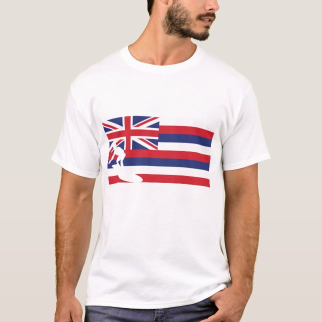 Camiseta de la bandera de Hawaii - practicando (Anverso)