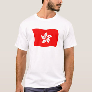 Camiseta de la bandera de Hong Kong