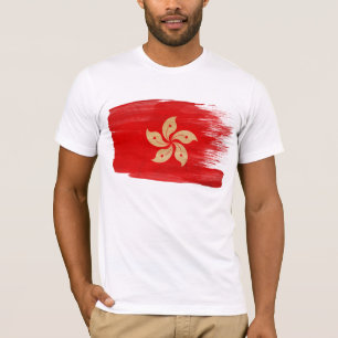 Camiseta de la bandera de Hong Kong