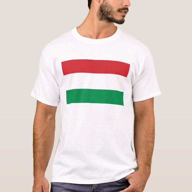 Camiseta de la bandera de Hungría (Anverso)