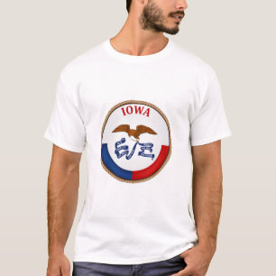 Camiseta de la bandera de Iowa