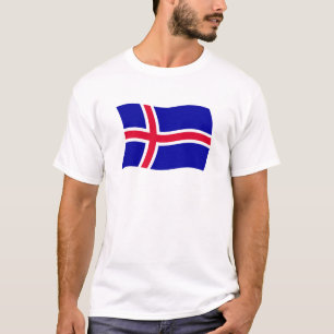 Camiseta de la bandera de Islandia
