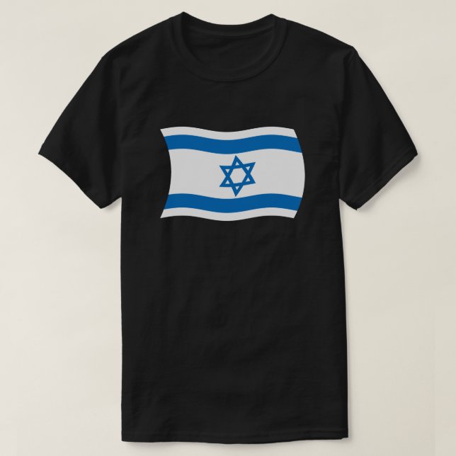 Camiseta de la bandera de Israel (Diseño del anverso)