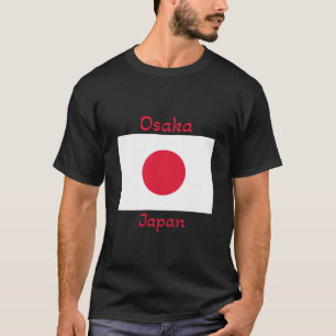 Camiseta de la bandera de Japón de Osaka