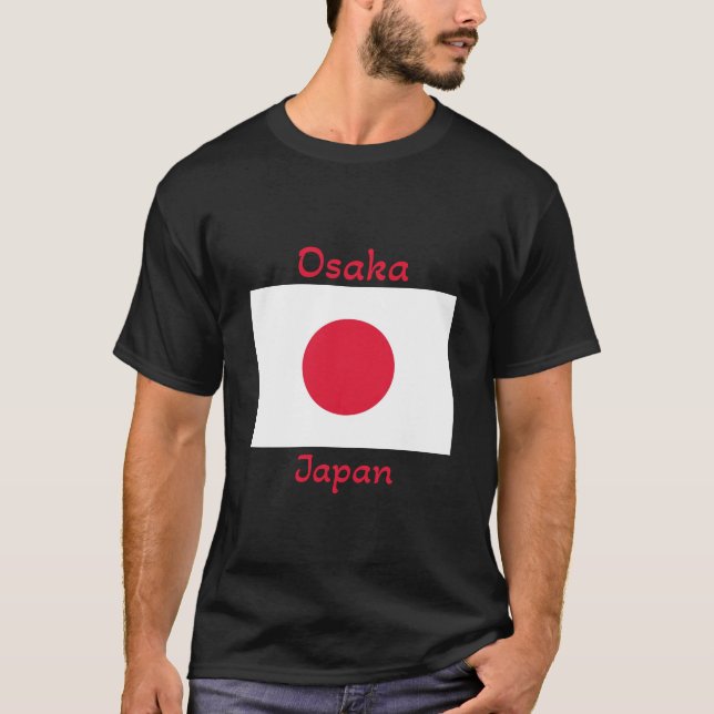 Camiseta de la bandera de Japón de Osaka (Anverso)