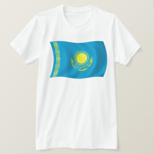 Camiseta de la bandera de Kazajistán